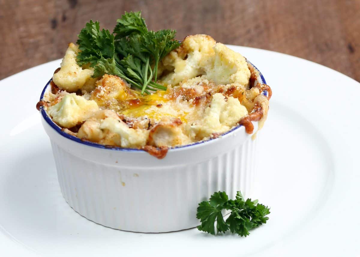 Cauliflower au Gratin with Gouda Aged from Sylvan Star and Egg Yolk