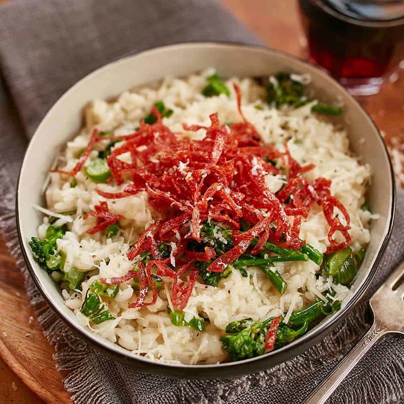 Risotto With Crispy Piller's Salami