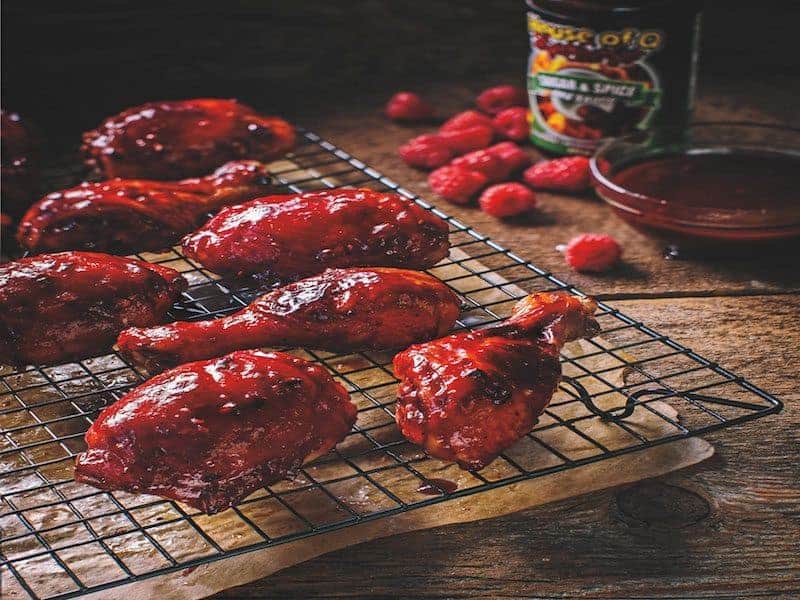 Grilling With House Of Q:   Chicken + Raspberry Barbecue Sauce