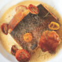 Ross Bowles’ Seared Rainbow Trout With Spaghetti Squash, Crispy Lonza And Espelette Velouté