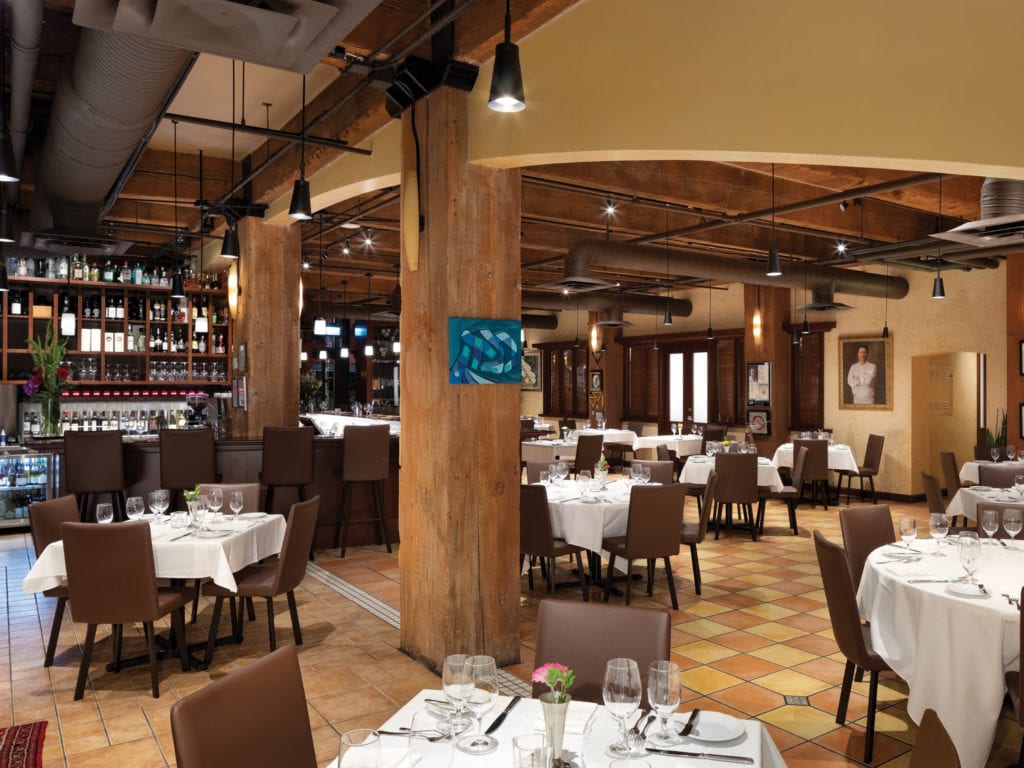 The refreshed Cioppino’s dining room