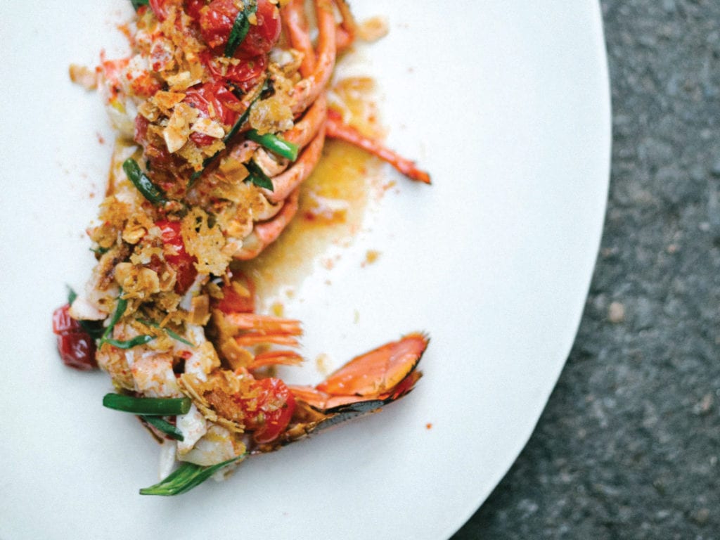 A Foxy classic: chef Leigh Roper’s warm lobster salad