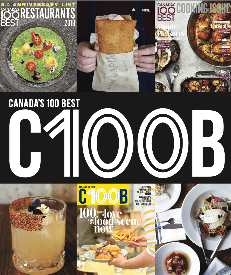 - Canada's 100 Best Restaurants, Bars and Chefs.