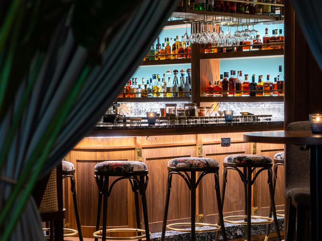 Intrepid guests at this modernist cocktail bar (behind the restaurant Marked) find themselves on a thirst-quenching treasure hunt, punctuated with magic, nitro smoke and a book of tall tales.