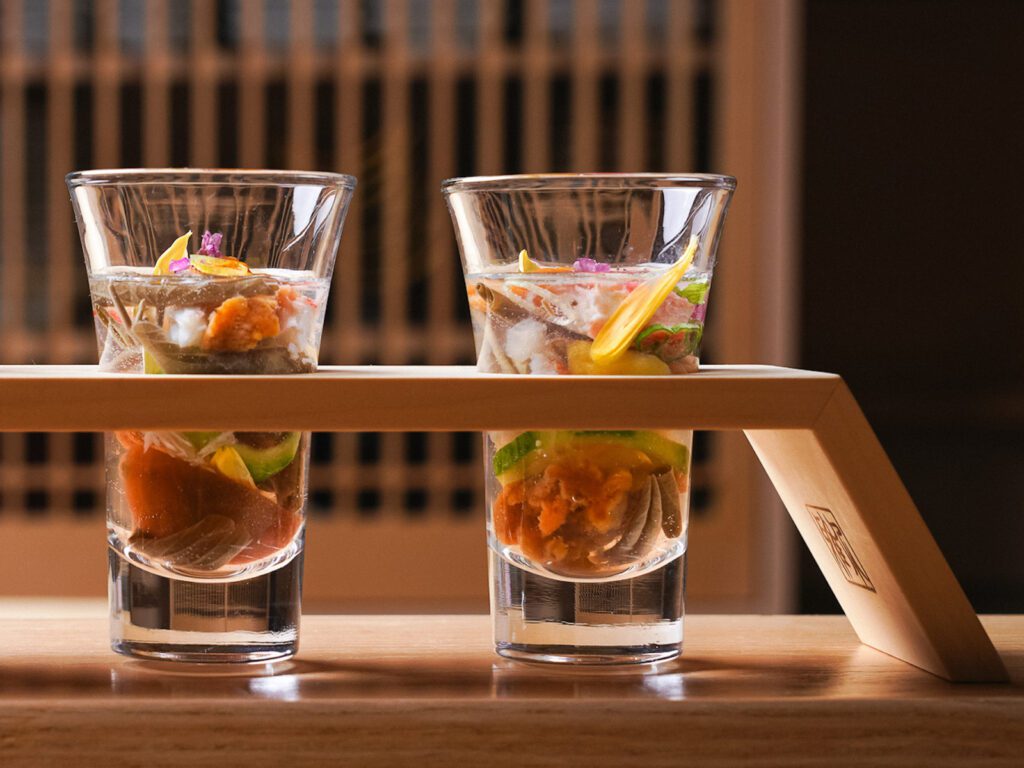 Seasonal omakase menus are offered in three price categories at this diminutive sushi restaurant...
