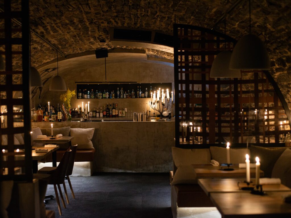 At Tanière³, blind tasting menus take inspiration from the history and terroir of the region.
