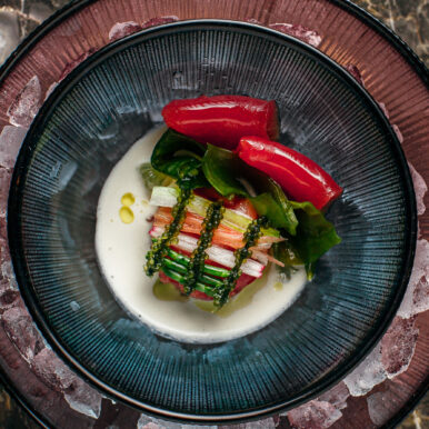 P.E.I. bluefin tuna, bok choy, seaweed.