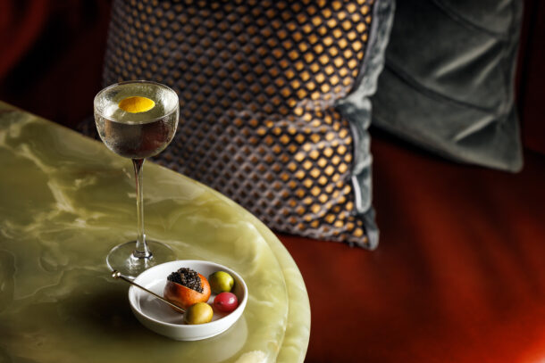 Library Bar Birdbath Martini